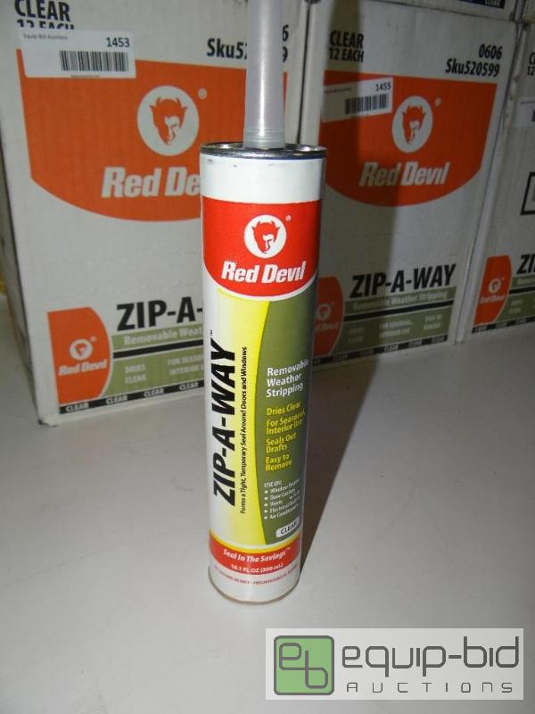 lot 1453 image: LOT OF 2 CASES OF RED DEVIL ZIP AWAY, REMOVAB...