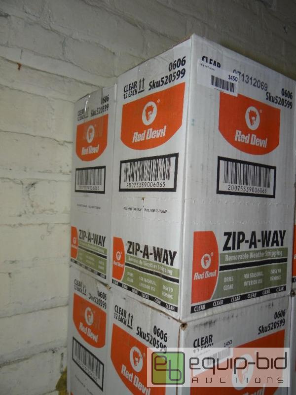 lot 1454 image: LOT OF 2 CASES OF RED DEVIL ZIP AWAY, REMOVAB...