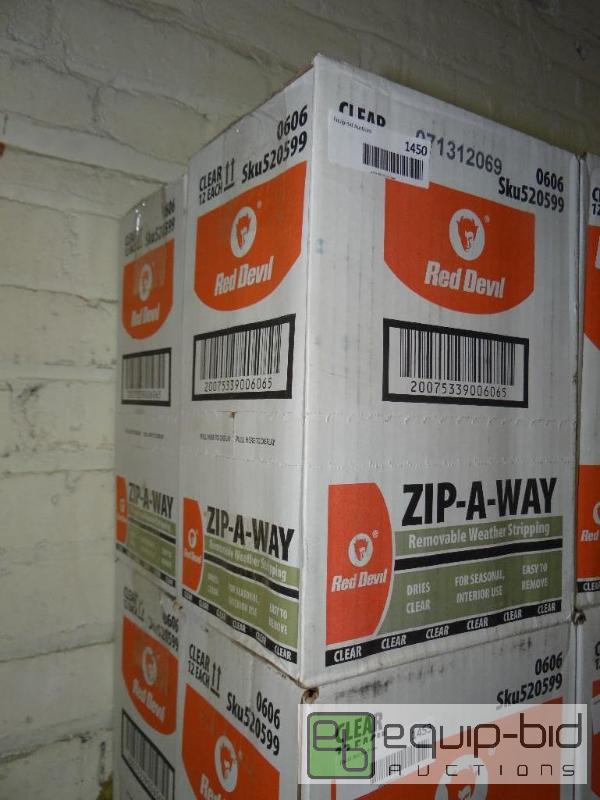 lot 1455 image: LOT OF 2 CASES OF RED DEVIL ZIP AWAY, REMOVAB...
