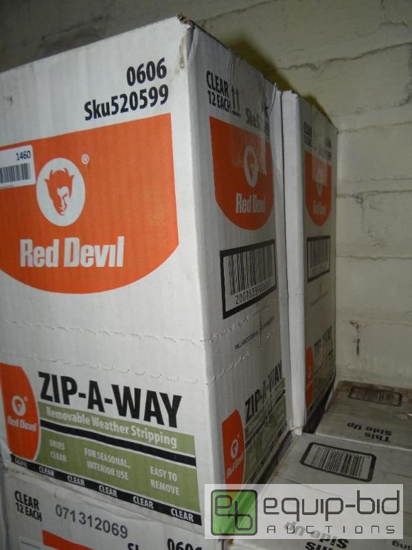 lot 1456 image: LOT OF 2 CASES OF RED DEVIL ZIP AWAY, REMOVAB...