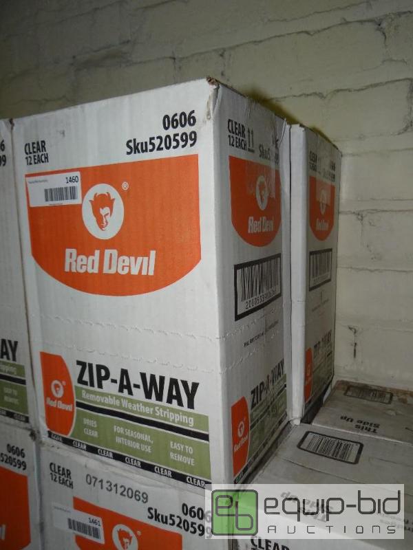 lot 1457 image: LOT OF 2 CASES OF RED DEVIL ZIP AWAY, REMOVAB...