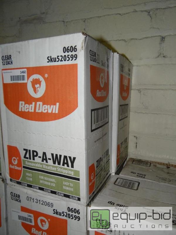 lot 1458 image: LOT OF 2 CASES OF RED DEVIL ZIP AWAY, REMOVAB...
