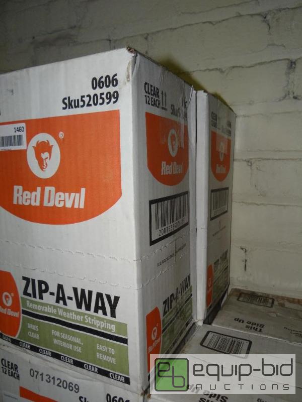 lot 1459 image: LOT OF 2 CASES OF RED DEVIL ZIP AWAY, REMOVAB...