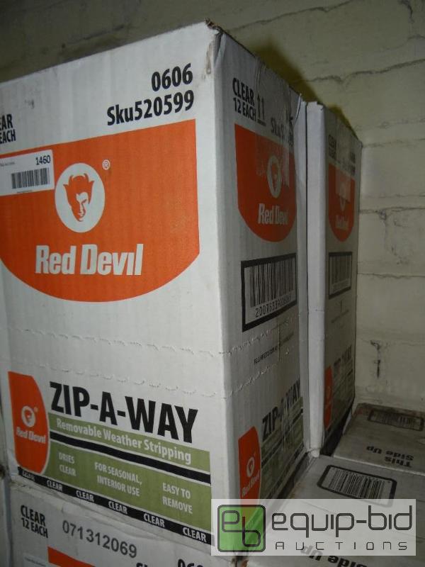 lot 1460 image: LOT OF 2 CASES OF RED DEVIL ZIP AWAY, REMOVAB...