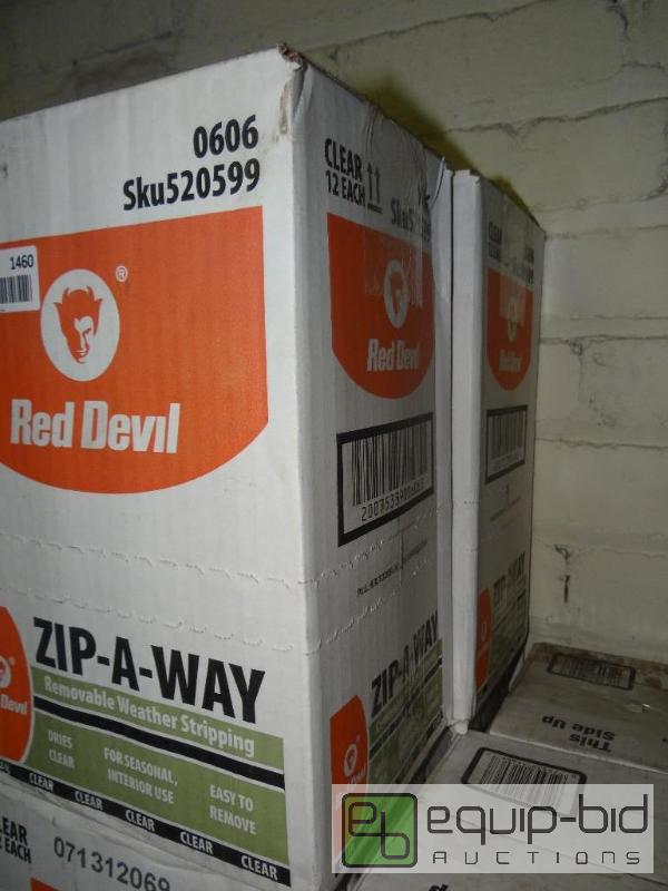 lot 1461 image: LOT OF 2 CASES OF RED DEVIL ZIP AWAY, REMOVAB...