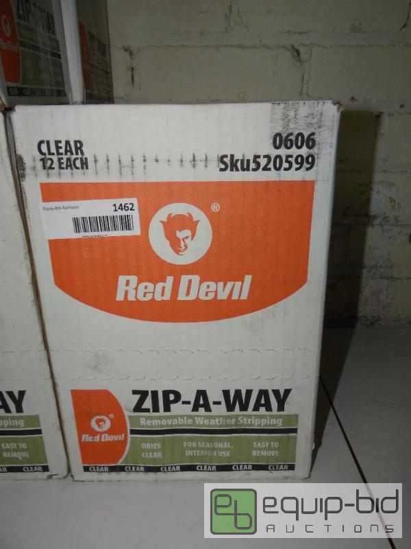 lot 1462 image: LOT OF 2 CASES OF RED DEVIL ZIP AWAY, REMOVAB...