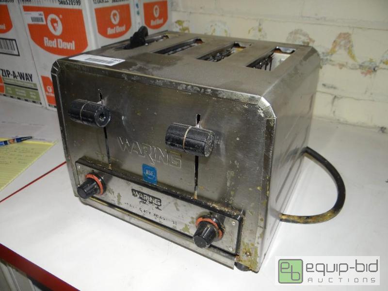 lot 1465 image: Waring commercial 4 slice toaster. 120 volt. ...