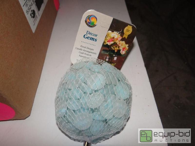 lot 1477 image: Case of 24 bags of Sorbet Mint decor gems.  R...