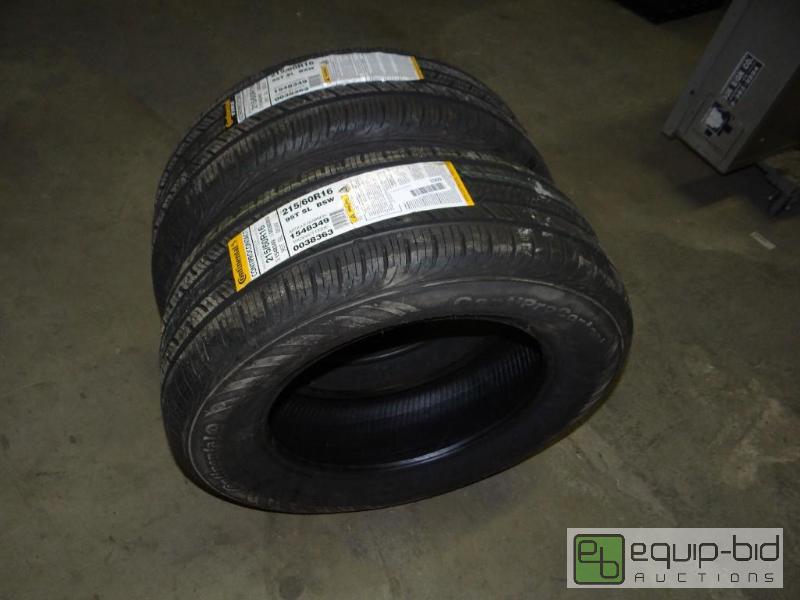 lot 1503 image: Lot of 2 new Continental 21560R16 tires....