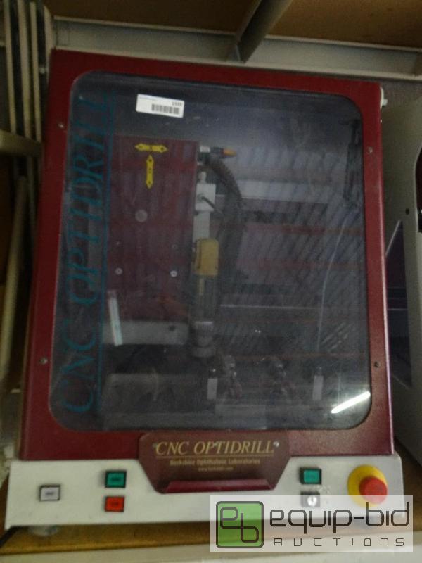 lot 1535 image: CNC Optidrill with housing case. Powers on....