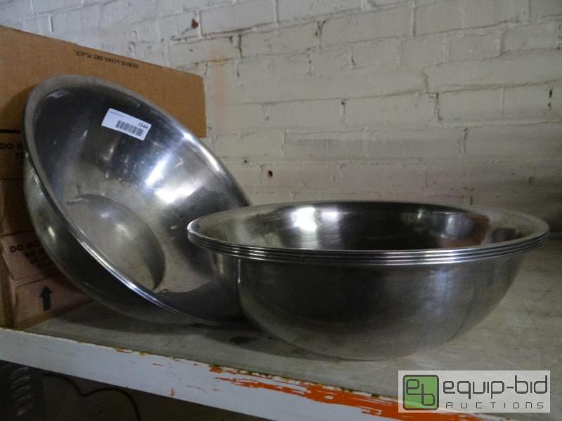 lot 1544 image: Lot of 6 stainless steel bowls.&nbsp  All 6 ...