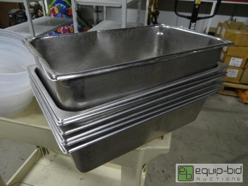 lot 1593 image: Lot of 7 stainless steel inserts. 21&quot x ...