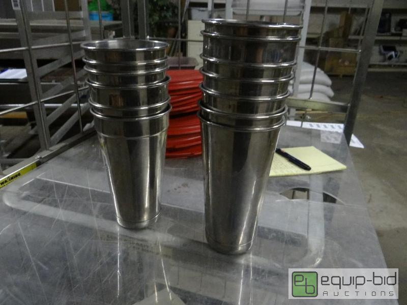 lot 1765 image: Lot of 13 stainless steel mixershake mixing ...