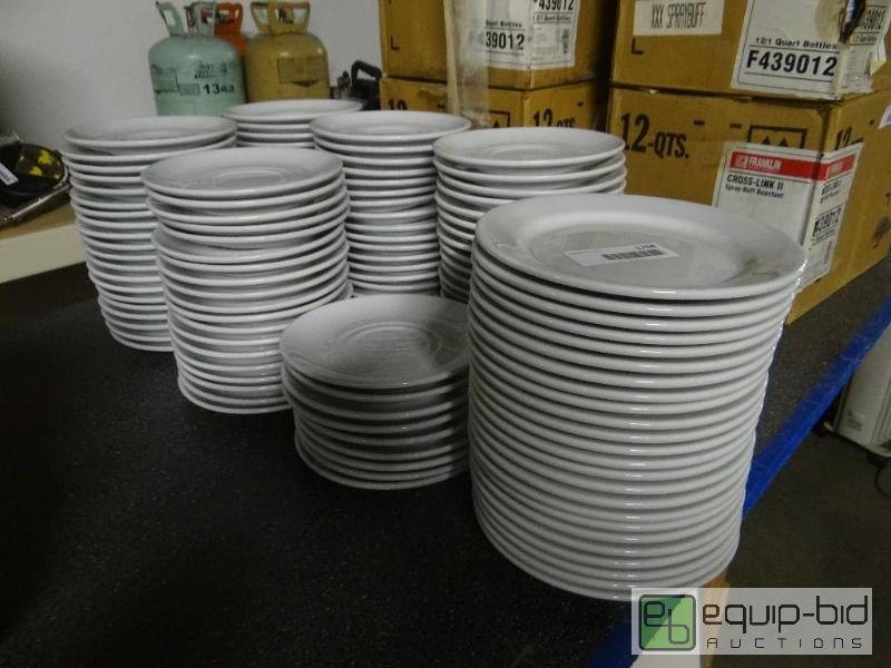 lot 1768 image: Lot of 98 nice matching saucers and 24 matchi...