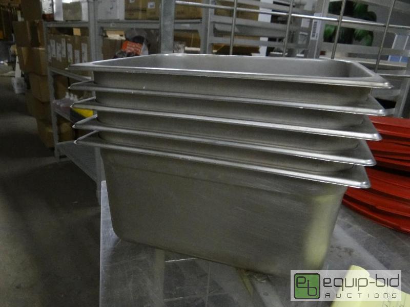 lot 1773 image: Lot of 6 stainless steel inserts. 13&quot x ...