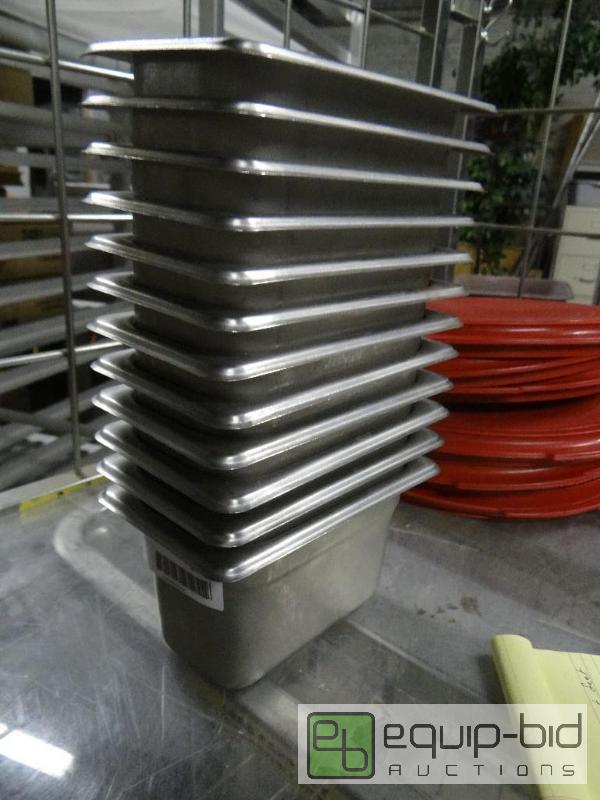 lot 1774 image: Lot of 12 stainless steel inserts. 7&quot x ...