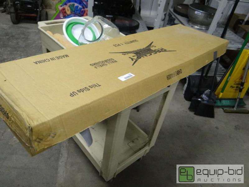 lot 1788 image: New in box ss wall shelf. 48&quot...