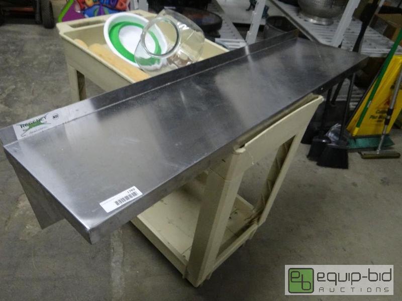 lot 1789 image: Like new ss 48&quot wall shelf....