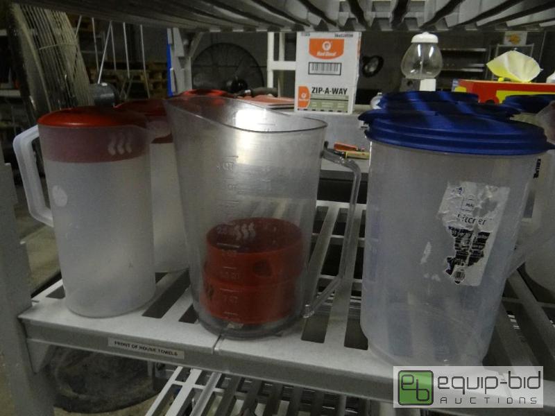 lot 1790 image: Lot of 12 various size pitchers and various l...