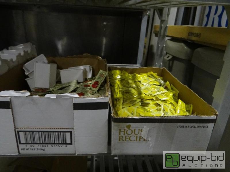 lot 1798 image: Lot of ketchupmustardplastic silverwareglo...
