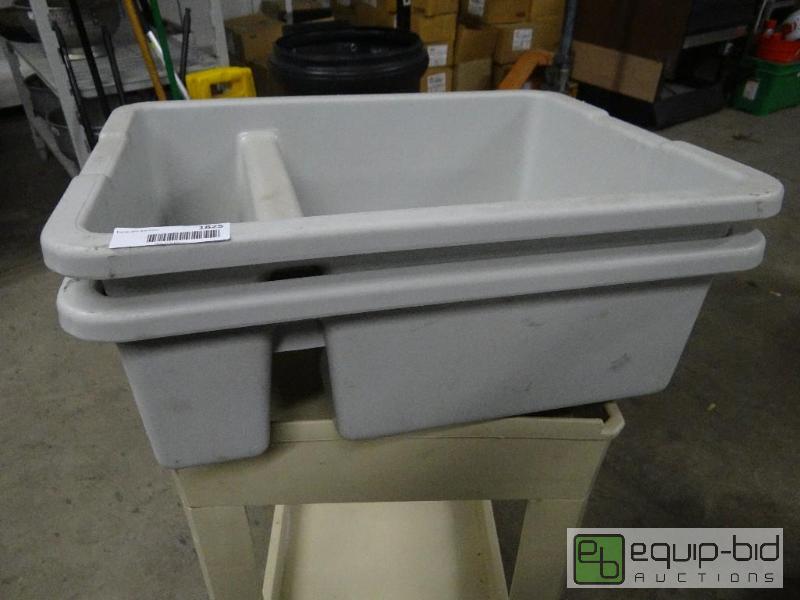 lot 1825 image: Lot of 2 bus tubs with separated sections....