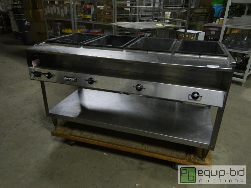 lot 1830 image: Serve Well 4 hole steam table.  Electric 120 ...