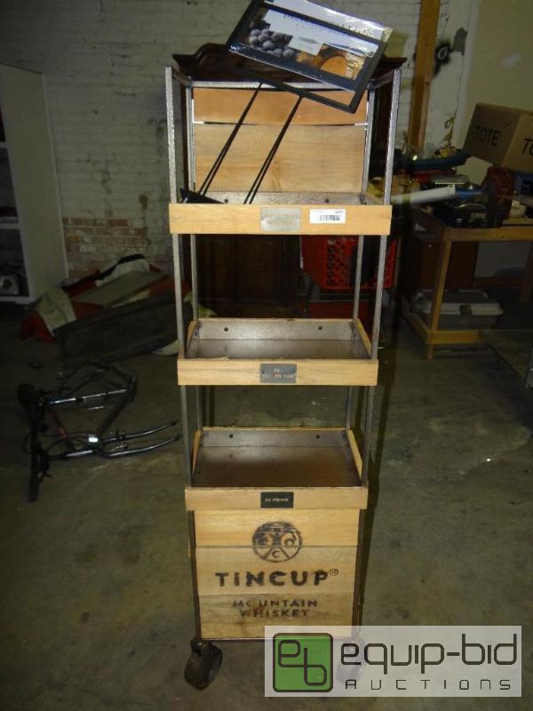 lot 1839 image: New wood and metal retail display.  Very cool...