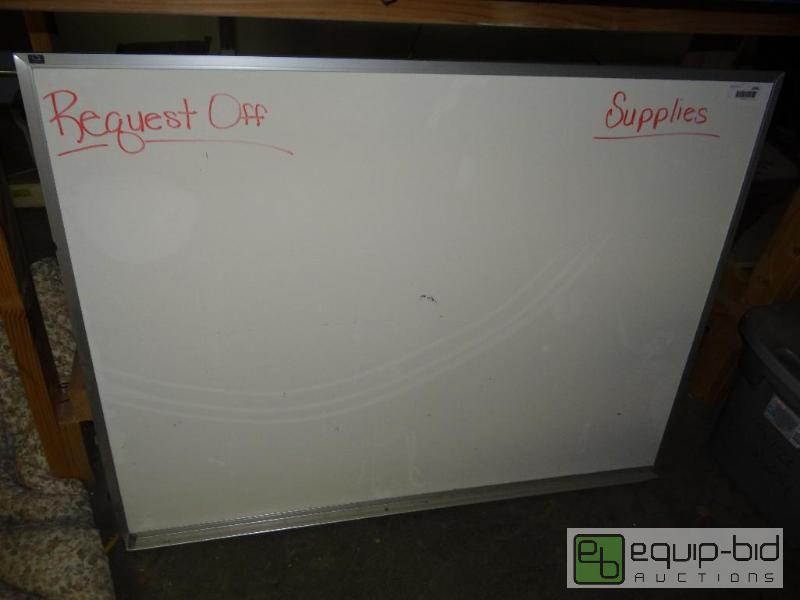 lot 1845 image: White board with tray.  48&quot x 36&quot...