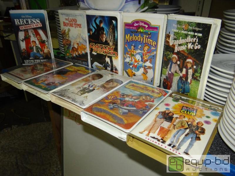 lot 1857 image: Lot of 10 VHS movies. Some are Disney....