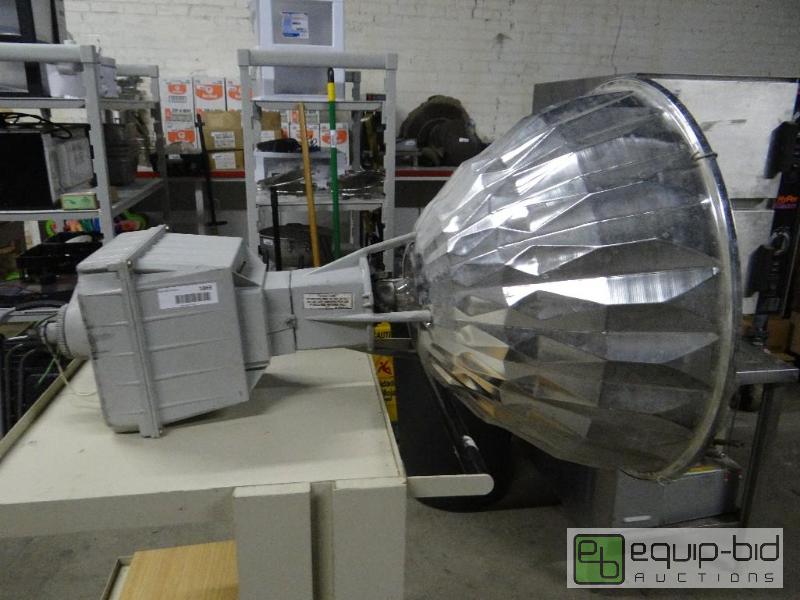 lot 1863 image: General Electric warehouse light fixture with...
