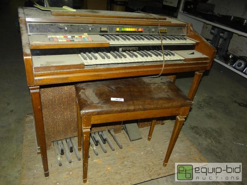 lot 1868 image: Hammond organ with stool....
