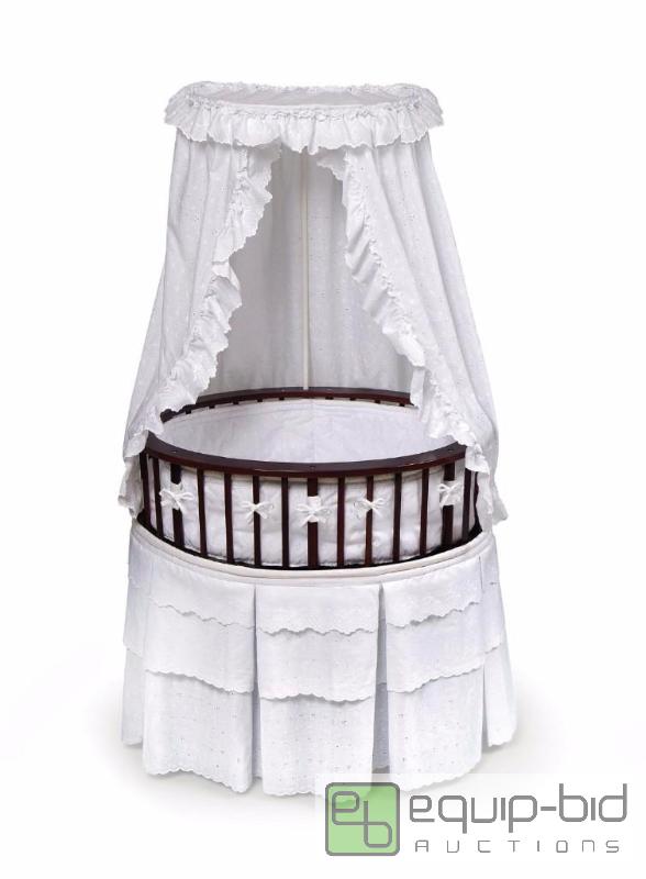 lot 7853 image: Badger Basket Elite Oval Baby Bassinet, Cher...