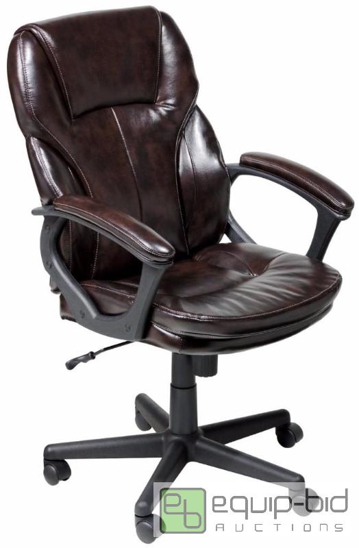 lot 7858 image: Serta 43669 Faux Leather Executive Chair, Da...