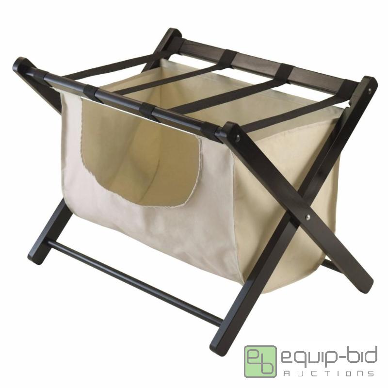 lot 7862 image: Winsome Dora Luggage Rack with Removable Fab...