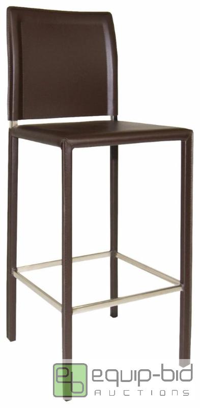 lot 7878 image: Mod Home Collection Stallo Bar Stool, Dark B...