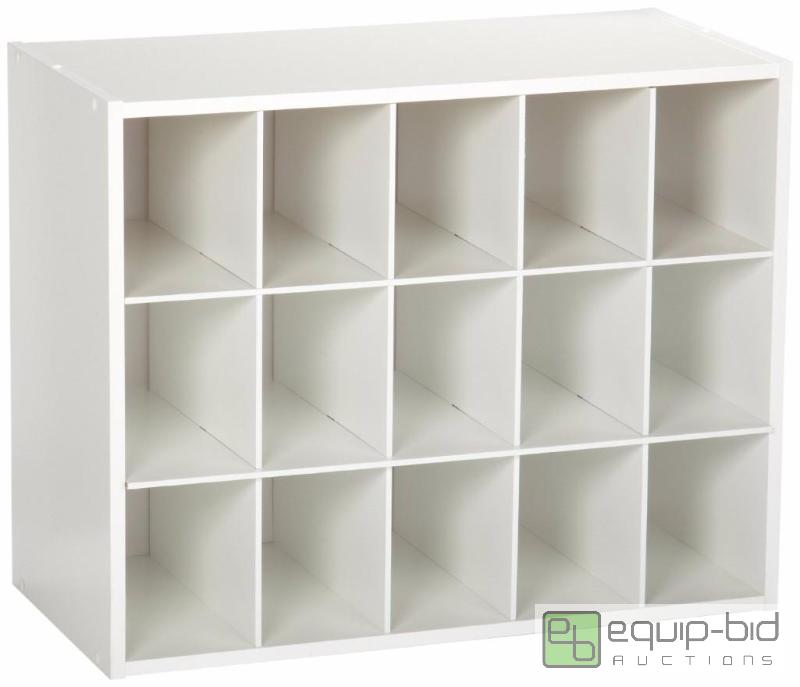lot 7881 image: ClosetMaid 8983 Stackable 15-Cube Organizer,...
