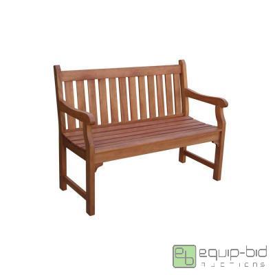 lot 7899 image: Henley 2-Seater Eucalyptus Wood Outdoor Benc...