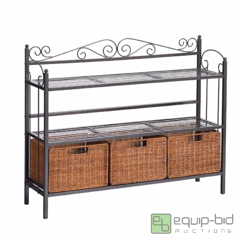lot 7903 image: SEI Celtic 3-Drawer Storage Shelf...