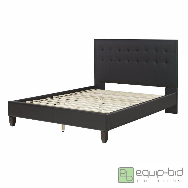 lot 7927 image: Flex Form Diana Platform Bed, Twin, Black...