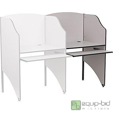 lot 7934 image: Flash Furniture Computer Desk with Black Fra...