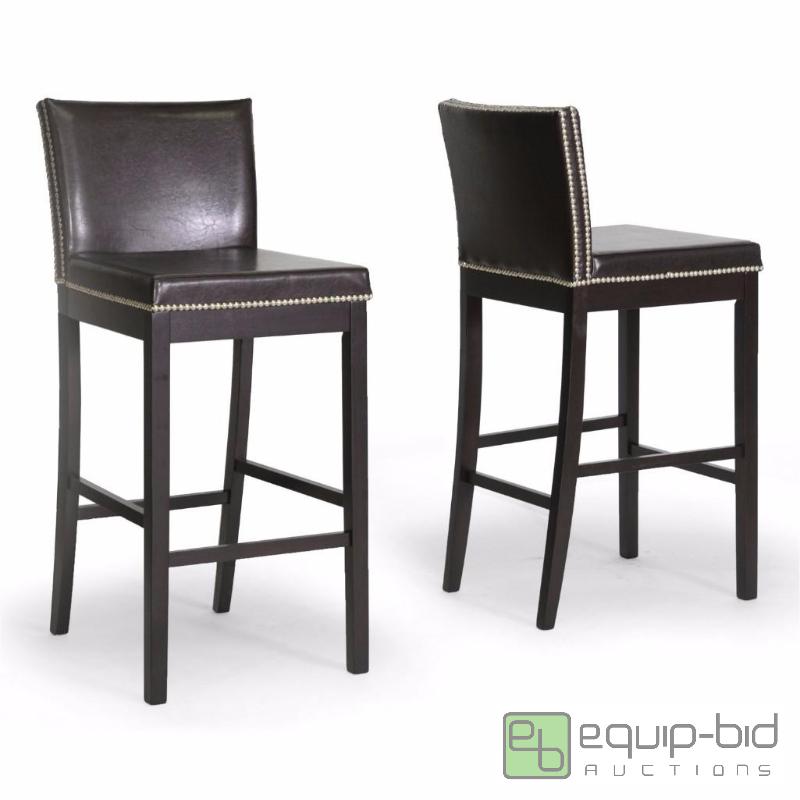lot 7946 image: Baxton Studio Graymoor Brown Modern Bar Stoo...