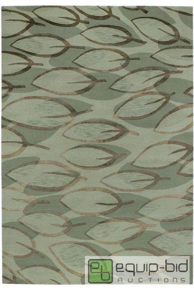 lot 7989 image: SHEFFIELD RUG 36&quotx56&quot. SAGE. 100...