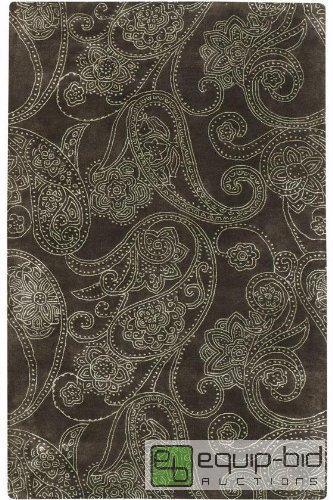 lot 7990 image: HIGHLANDS RUG 29&quotx14. Charcoal. 100% ...