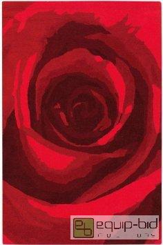 lot 8001 image: BLOSSOM RUG 29&quotx14 RUNNER RED    This...