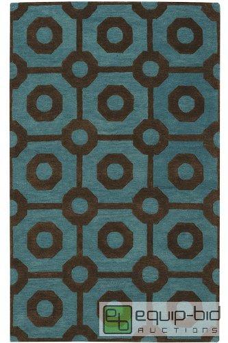 lot 8021 image: CRYSTAL RUG 99&quotx139&quot. BROWNGREE...