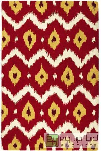 lot 8060 image: MARQUIS RUG 8x11. RedWhite. Handtufted 10...