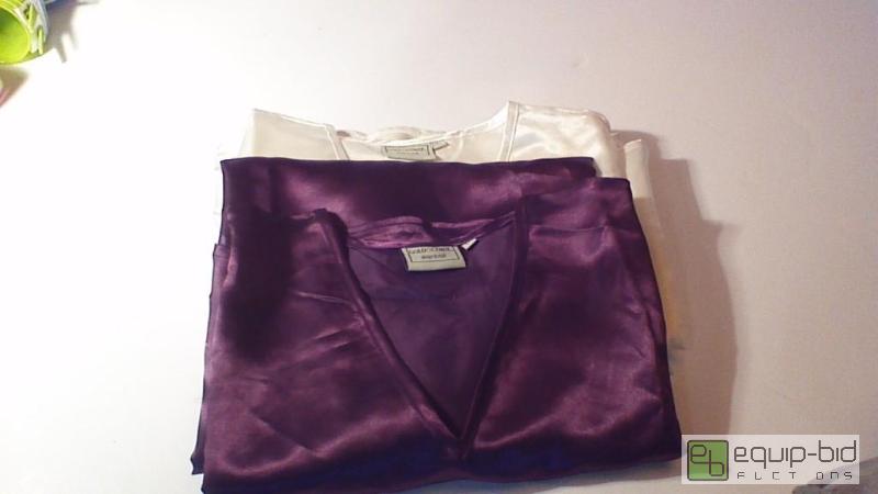 lot 8812 image: Gold Coast Ladies Satin Night Shirts  Set o...