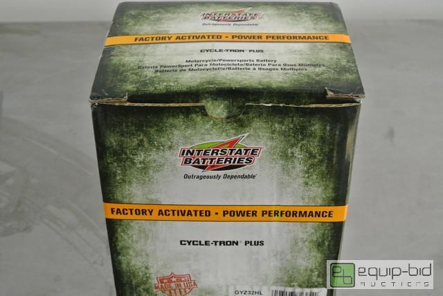 lot 118 image: Interstate Battery   Model GYZ32HLAll items m...