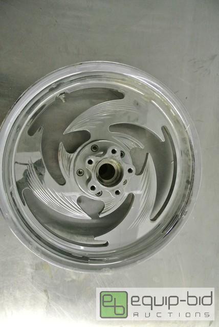 lot 132 image: Milled Motorcycle Wheel   18x4All items must ...
