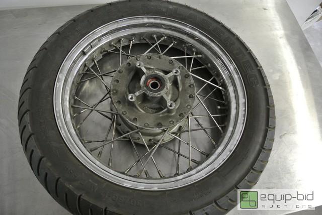lot 144 image: Triumph Chrome Spoke Motorcycle Rear Wheel   ...
